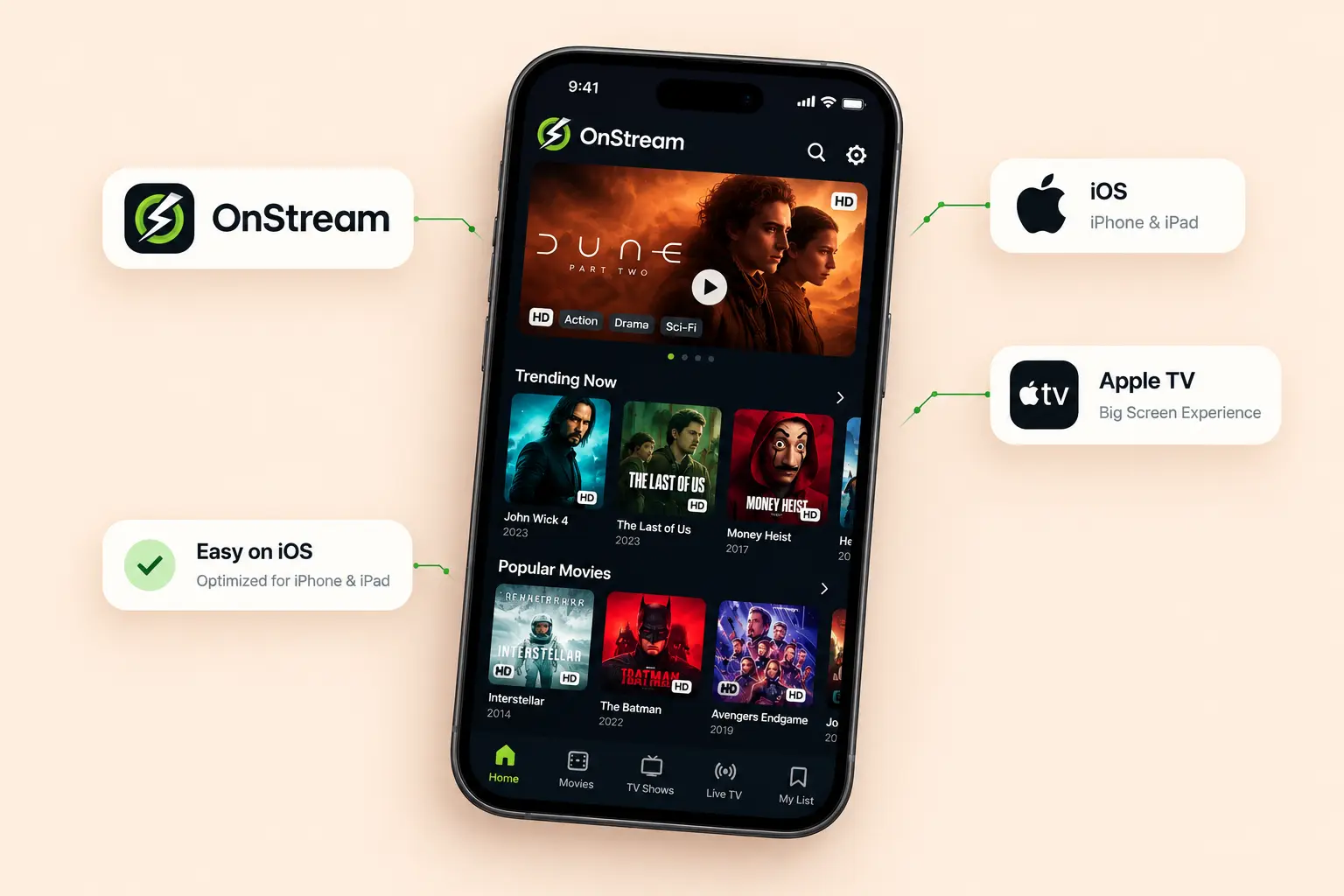 OnStream for iOS – Easy & Free Install Guide (2026) 1 Onstream for ios