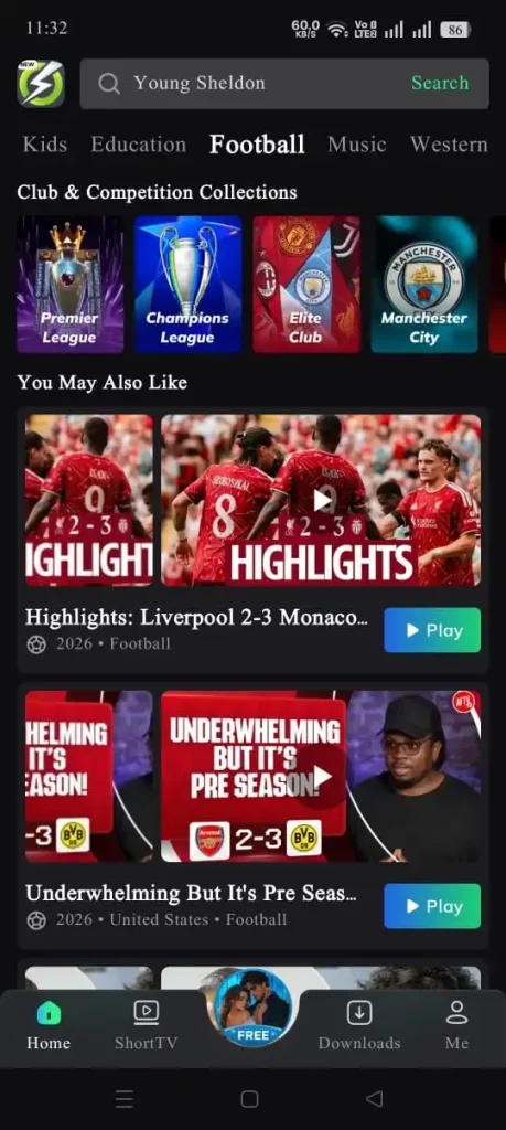 watch football on onstream apk